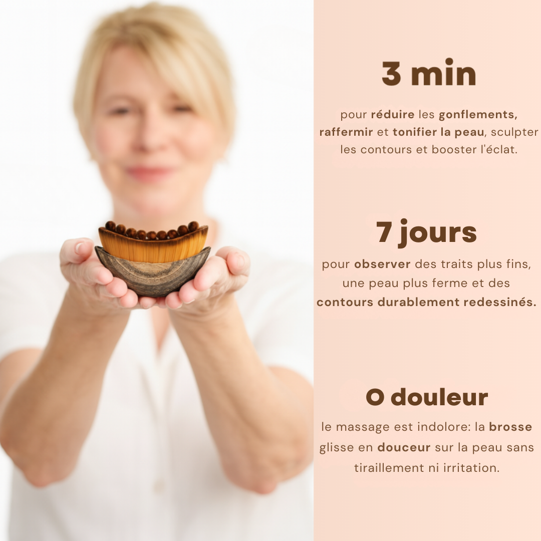 Brosse de drainage lymphatique