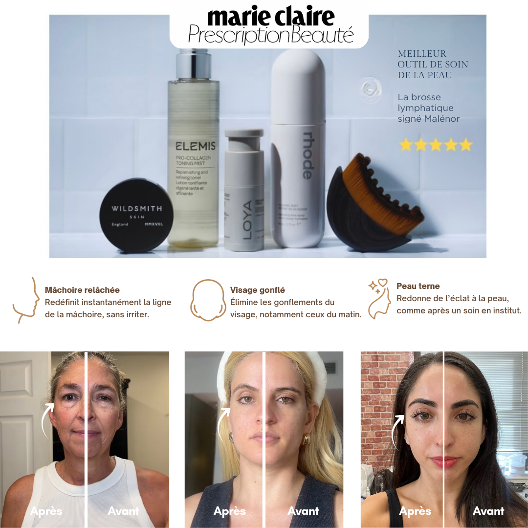 Brosse de drainage lymphatique