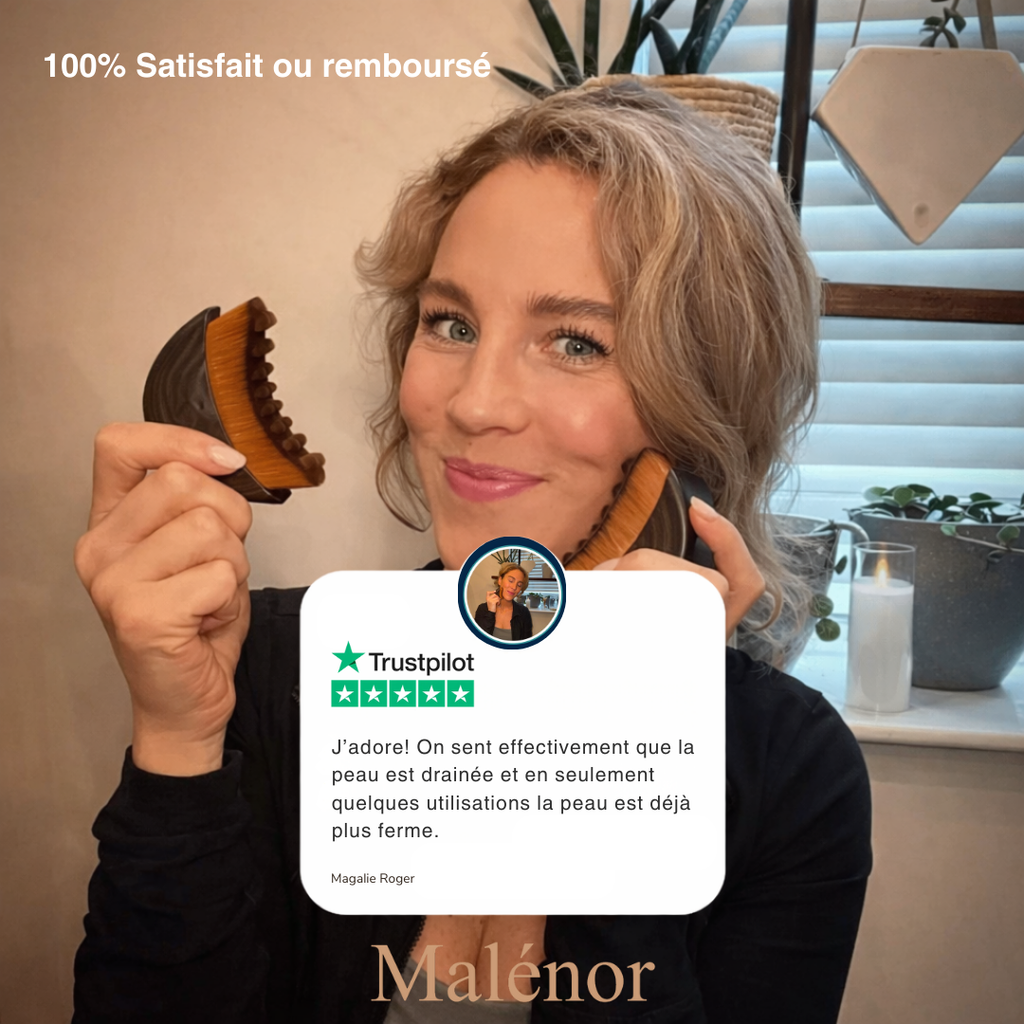 Brosse de drainage lymphatique