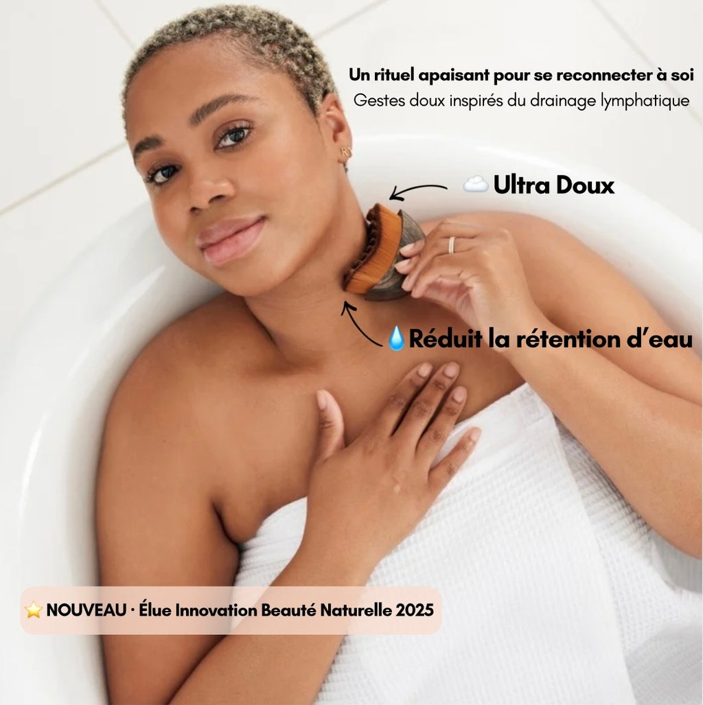 Brosse de drainage lymphatique