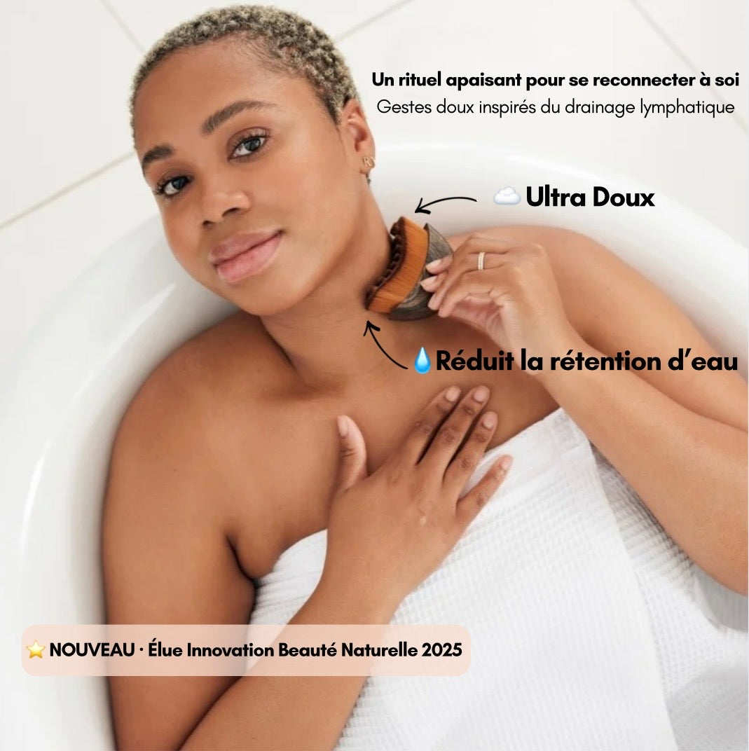 Brosse de drainage lymphatique